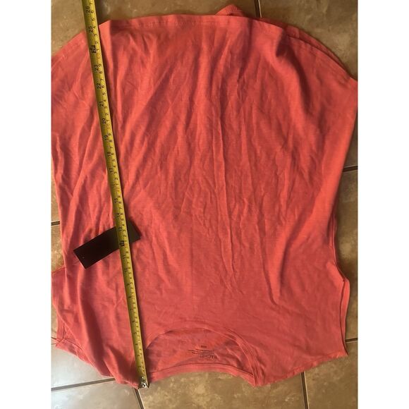 NWT Rachel Zoe M Basic Coral Pink Tee Tshirt Cotton Modal - Picture 4 of 5